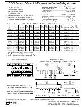 SP24-305 Datasheet PDF Rhombus Industries Inc.