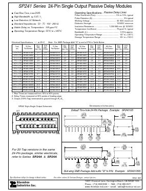 SP2410502 Datasheet PDF Rhombus Industries Inc.