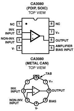 CA3080EX Datasheet PDF Rochester Electronics