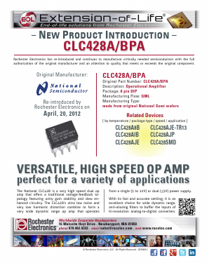 CLC428A Datasheet PDF Rochester Electronics