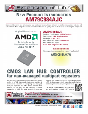AM79C984AJC Datasheet PDF Rochester Electronics