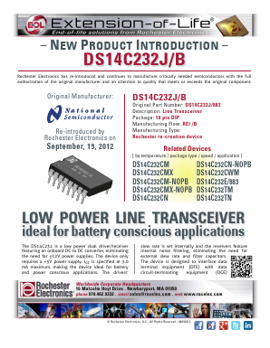 DS14C232CN-NOPB Datasheet PDF Rochester Electronics