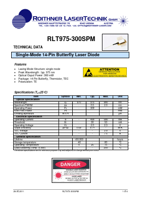 RLT975-300SPM Datasheet PDF Rochester Electronics