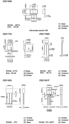 2SD1898T100R Datasheet PDF ROHM Semiconductor