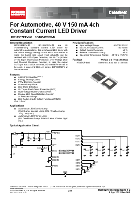 BD18337EFV-M Datasheet PDF ROHM Semiconductor