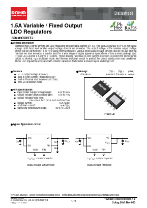 BDXXHC5WEFJ Datasheet PDF ROHM Semiconductor