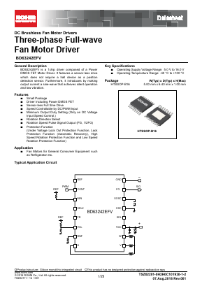 BD63242EFV Datasheet PDF ROHM Semiconductor