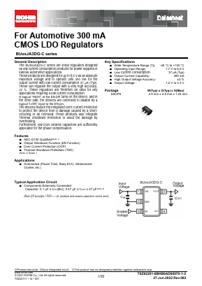 BU25JA3DG-CTL Datasheet PDF ROHM Semiconductor