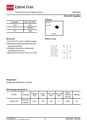 EMH4FHA Datasheet PDF ROHM Semiconductor