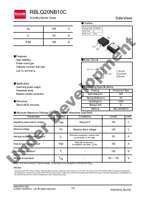 RBLQ20NB10C Datasheet PDF ROHM Semiconductor