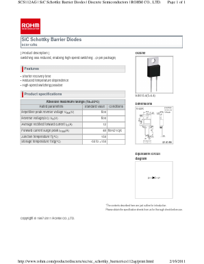 SCS112AG Datasheet PDF ROHM Semiconductor
