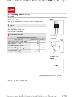 SCS106AG Datasheet PDF ROHM Semiconductor