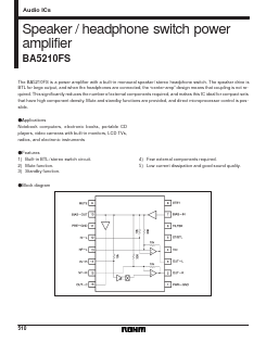 BA5210FS Datasheet PDF ROHM Semiconductor
