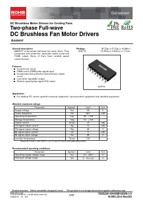 BA6901F-E2 Datasheet PDF ROHM Semiconductor