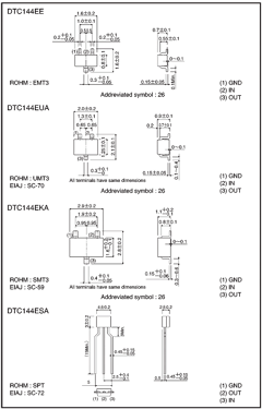 DTC144ESATP Datasheet PDF ROHM Semiconductor