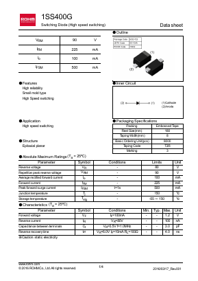 1SS400G Datasheet PDF ROHM Semiconductor