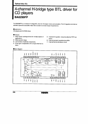 BA6299FP Datasheet PDF ROHM Semiconductor