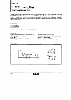 BA6305F Datasheet PDF ROHM Semiconductor