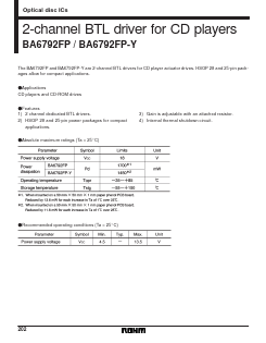 BA6792FP Datasheet PDF ROHM Semiconductor