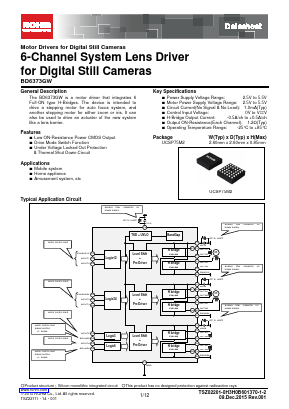 BD6373GW-E2 Datasheet PDF ROHM Semiconductor