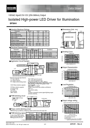 BP5844 Datasheet PDF ROHM Semiconductor