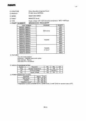 BR24C02-RDS6TP Datasheet PDF ROHM Semiconductor