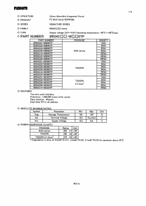 BR24C02-WDS6TP Datasheet PDF ROHM Semiconductor