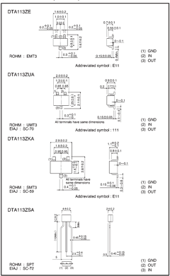 DTA113 Datasheet PDF ROHM Semiconductor