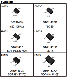 DTC114E Datasheet PDF ROHM Semiconductor