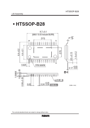HTSSOP-B28 Datasheet PDF ROHM Semiconductor