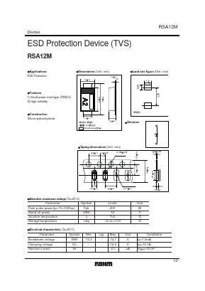 RSA12M Datasheet PDF ROHM Semiconductor