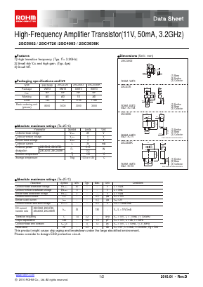 C5662 Datasheet PDF ROHM Semiconductor