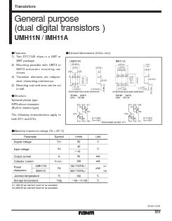 UMH11N Datasheet PDF ROHM Semiconductor