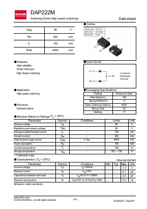 DAP222MT2L Datasheet PDF ROHM Semiconductor