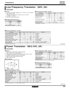 2SD2396J Datasheet PDF ROHM Semiconductor