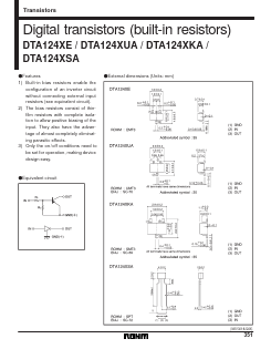 DTA124XETL Datasheet PDF ROHM Semiconductor