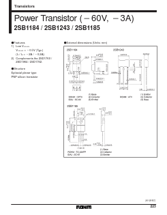 2SB1184Q Datasheet PDF ROHM Semiconductor