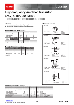 C5659 Datasheet PDF ROHM Semiconductor