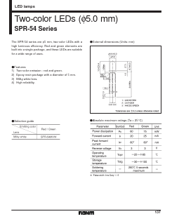 SPR-54__ Datasheet PDF ROHM Semiconductor
