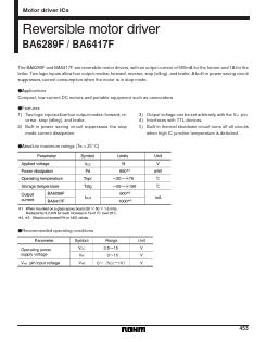 BA6417F Datasheet PDF ROHM Semiconductor