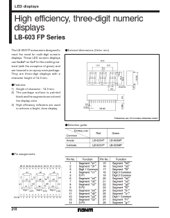 LB-603VP Datasheet PDF ROHM Semiconductor