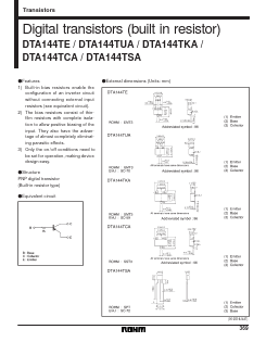 DTA144TETL Datasheet PDF ROHM Semiconductor