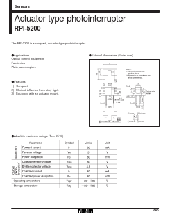 RPI-5200 Datasheet PDF ROHM Semiconductor