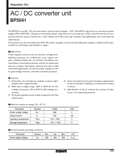 BP5041 Datasheet PDF ROHM Semiconductor