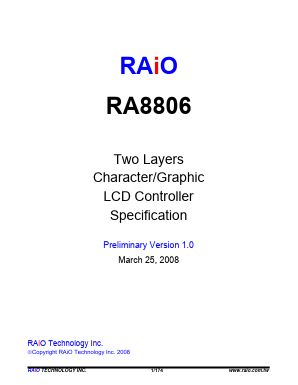 RA8806L2N-T Datasheet PDF RAIO