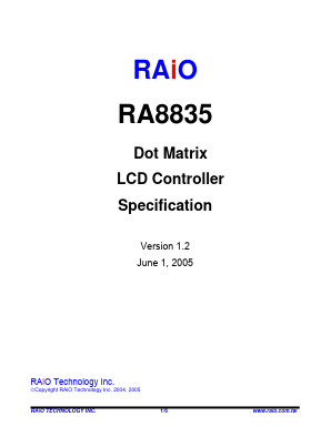 RA8835P4N Datasheet PDF RAIO