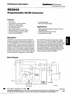 RC5042 Datasheet PDF Raytheon Company