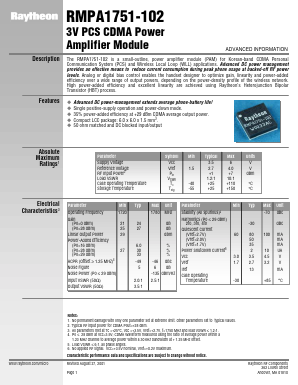 RMPA1751-102 Datasheet PDF Raytheon Company