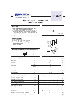 DTC123YKA Datasheet PDF Rectron Semiconductor