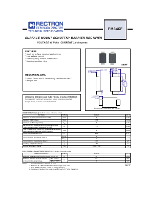 FM345F Datasheet PDF Rectron Semiconductor